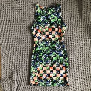 Forever 21 Printed Graphic Bodycon Dress